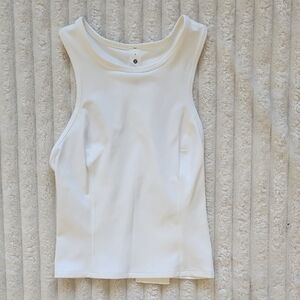 Lululemon Athletica Nulux Racerback White Run Tank